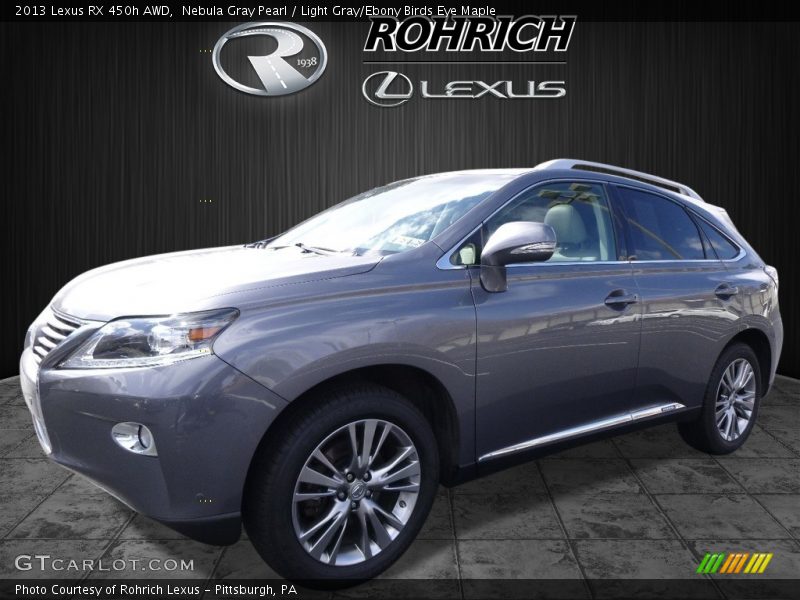 Nebula Gray Pearl / Light Gray/Ebony Birds Eye Maple 2013 Lexus RX 450h AWD