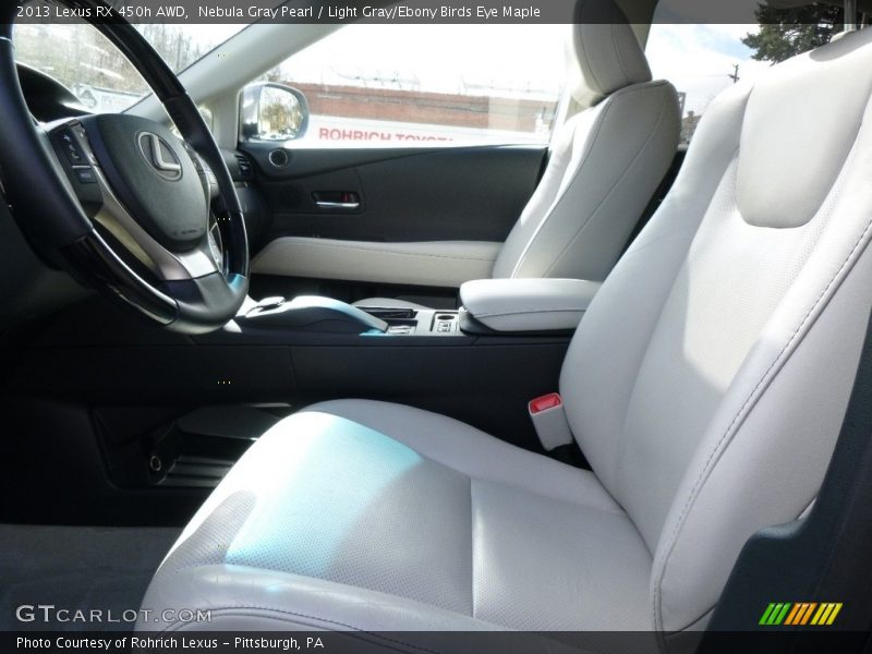 Nebula Gray Pearl / Light Gray/Ebony Birds Eye Maple 2013 Lexus RX 450h AWD