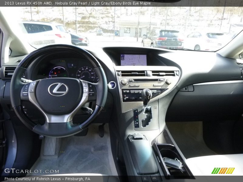 Nebula Gray Pearl / Light Gray/Ebony Birds Eye Maple 2013 Lexus RX 450h AWD