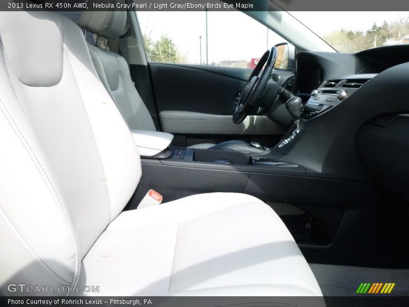 Nebula Gray Pearl / Light Gray/Ebony Birds Eye Maple 2013 Lexus RX 450h AWD