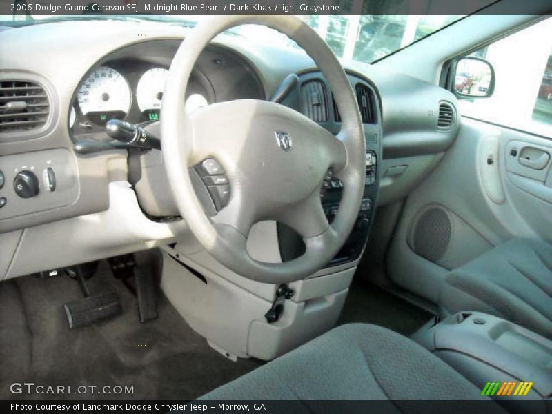 Midnight Blue Pearl / Dark Khaki/Light Graystone 2006 Dodge Grand Caravan SE