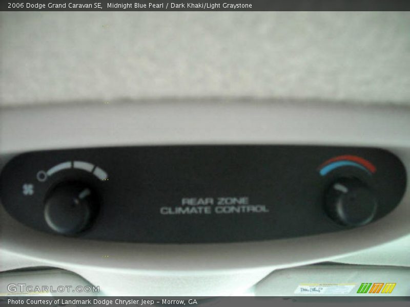 Midnight Blue Pearl / Dark Khaki/Light Graystone 2006 Dodge Grand Caravan SE