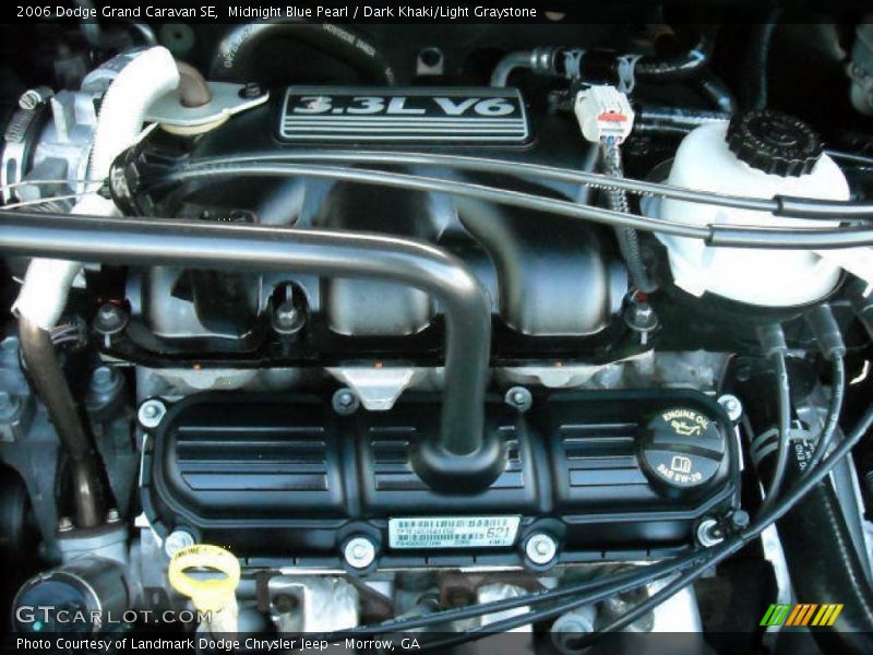 Midnight Blue Pearl / Dark Khaki/Light Graystone 2006 Dodge Grand Caravan SE