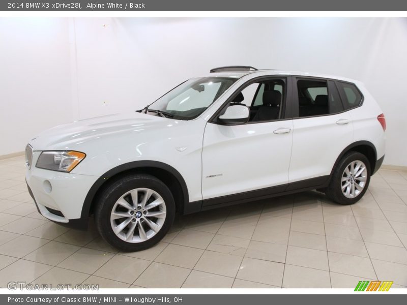 Alpine White / Black 2014 BMW X3 xDrive28i