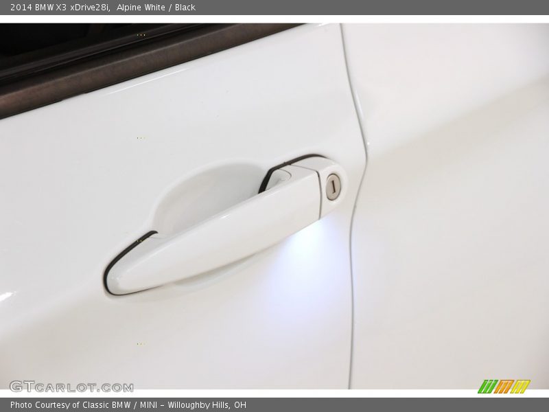 Alpine White / Black 2014 BMW X3 xDrive28i