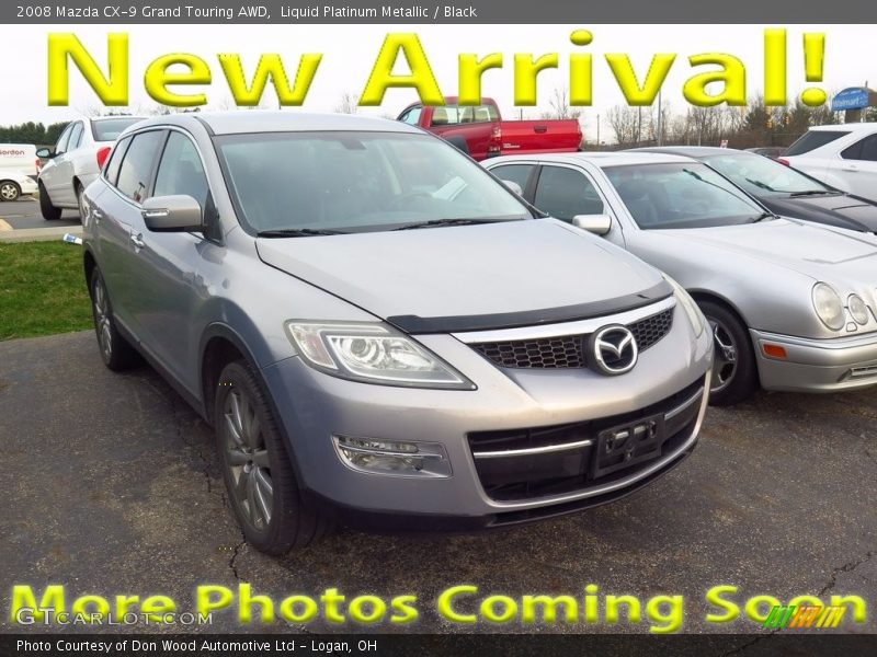 Liquid Platinum Metallic / Black 2008 Mazda CX-9 Grand Touring AWD