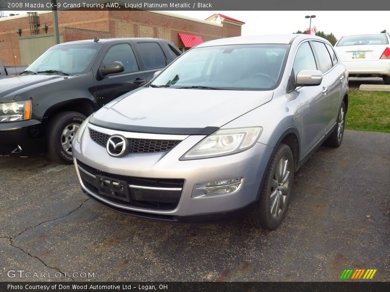 Liquid Platinum Metallic / Black 2008 Mazda CX-9 Grand Touring AWD