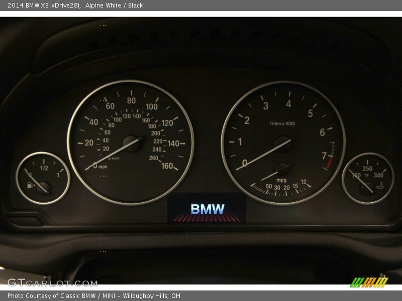 Alpine White / Black 2014 BMW X3 xDrive28i