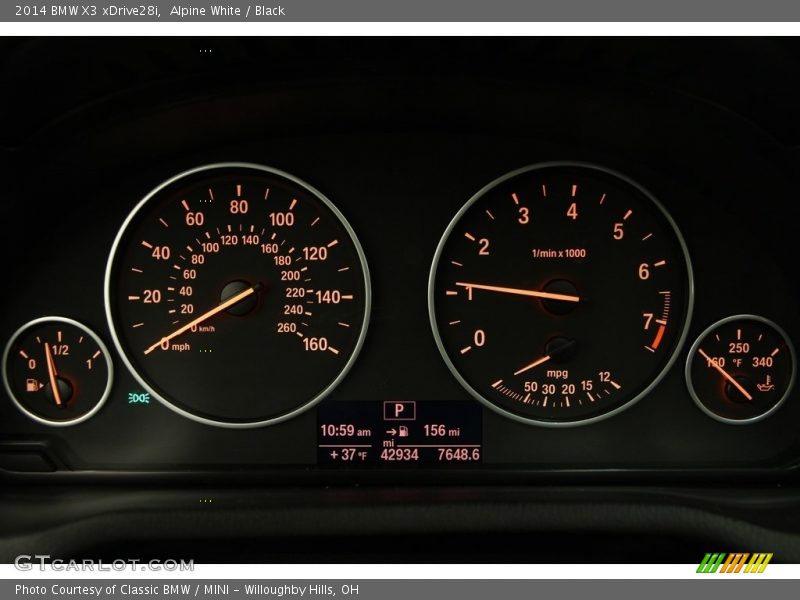 Alpine White / Black 2014 BMW X3 xDrive28i