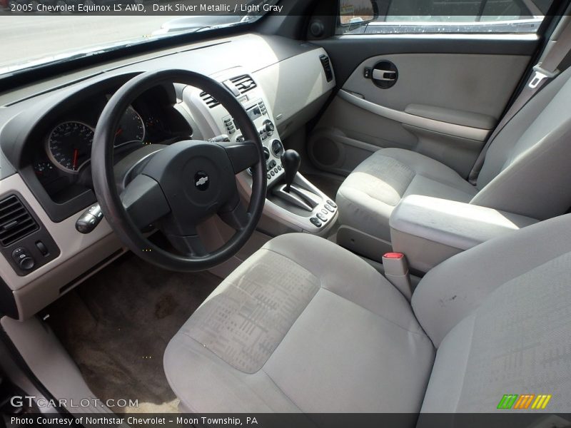 Dark Silver Metallic / Light Gray 2005 Chevrolet Equinox LS AWD