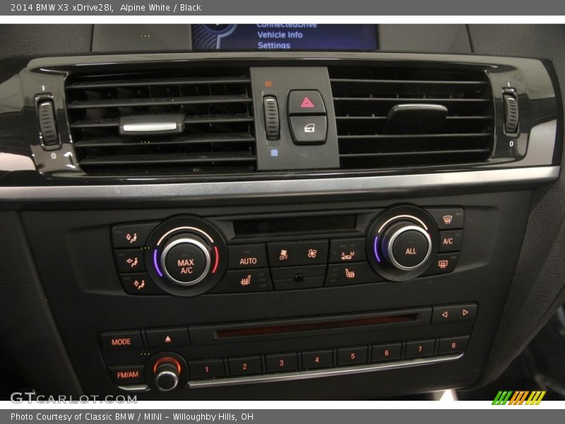 Alpine White / Black 2014 BMW X3 xDrive28i