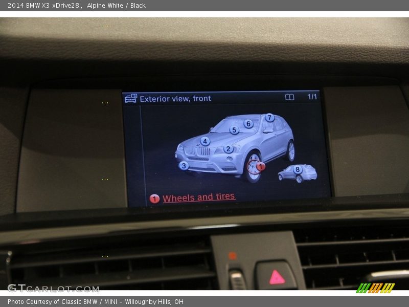 Alpine White / Black 2014 BMW X3 xDrive28i