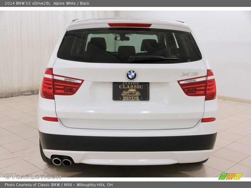 Alpine White / Black 2014 BMW X3 xDrive28i