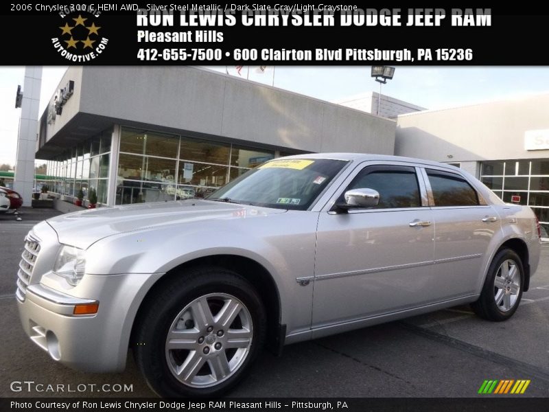 Silver Steel Metallic / Dark Slate Gray/Light Graystone 2006 Chrysler 300 C HEMI AWD