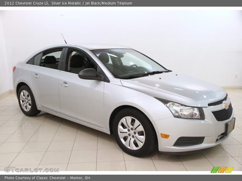 Silver Ice Metallic / Jet Black/Medium Titanium 2012 Chevrolet Cruze LS