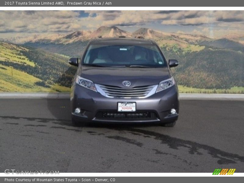 Predawn Gray Mica / Ash 2017 Toyota Sienna Limited AWD