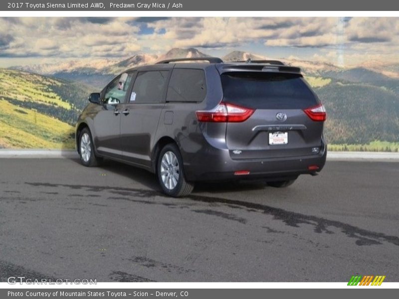 Predawn Gray Mica / Ash 2017 Toyota Sienna Limited AWD