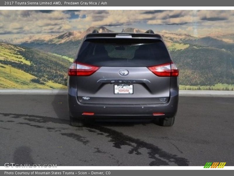 Predawn Gray Mica / Ash 2017 Toyota Sienna Limited AWD