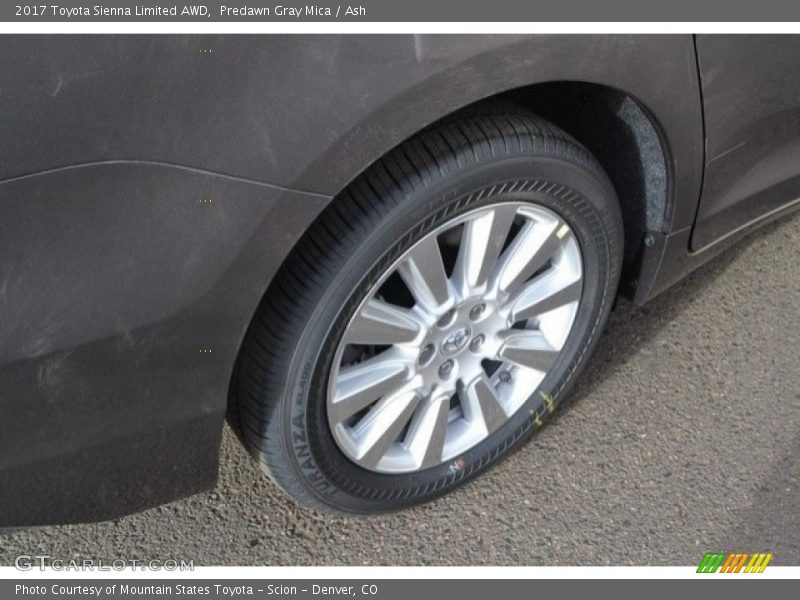 Predawn Gray Mica / Ash 2017 Toyota Sienna Limited AWD