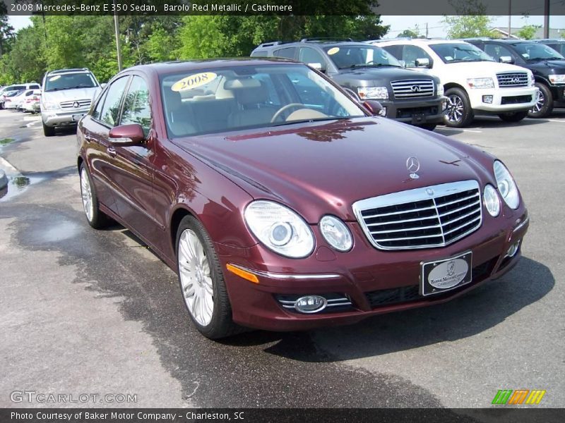Barolo Red Metallic / Cashmere 2008 Mercedes-Benz E 350 Sedan