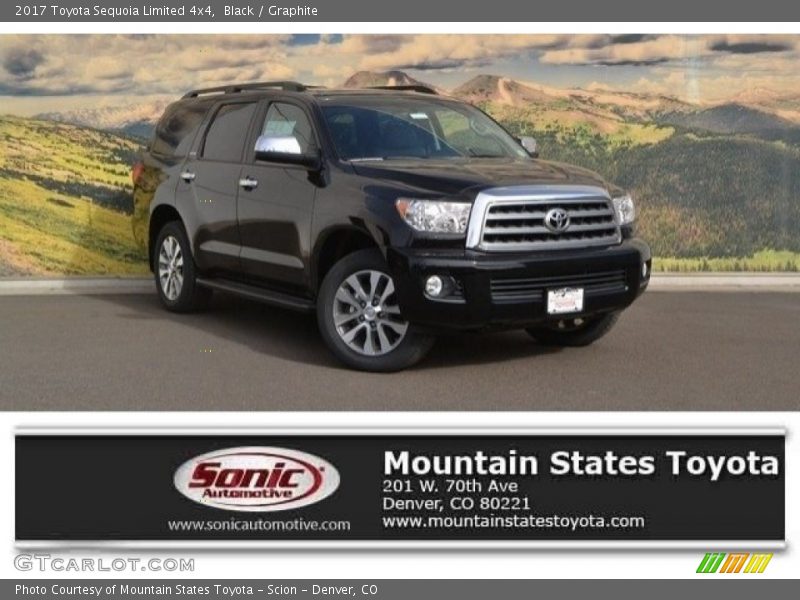 Black / Graphite 2017 Toyota Sequoia Limited 4x4