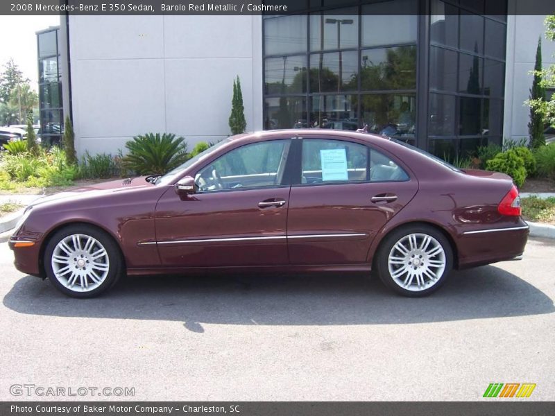 Barolo Red Metallic / Cashmere 2008 Mercedes-Benz E 350 Sedan