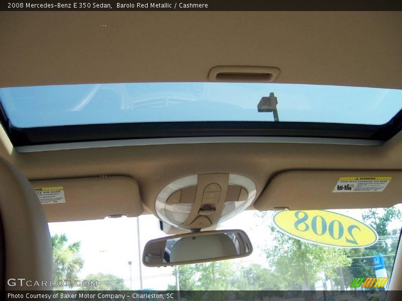 Barolo Red Metallic / Cashmere 2008 Mercedes-Benz E 350 Sedan