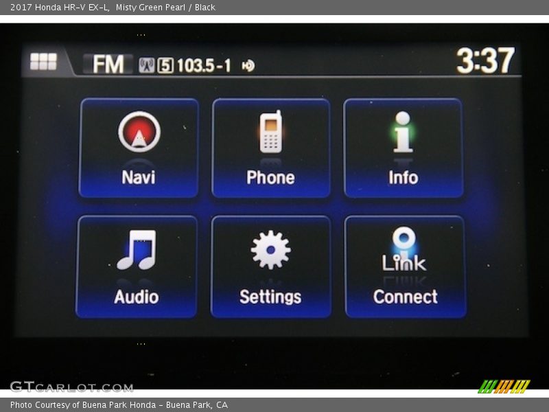 Misty Green Pearl / Black 2017 Honda HR-V EX-L