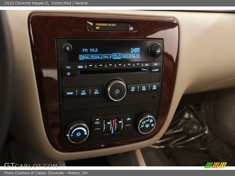 Victory Red / Neutral 2010 Chevrolet Impala LS