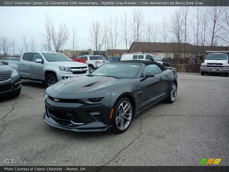 Nightfall Gray Metallic / 50th Anniversary Jet Black/Dark Gray 2017 Chevrolet Camaro SS Convertible 50th Anniversary