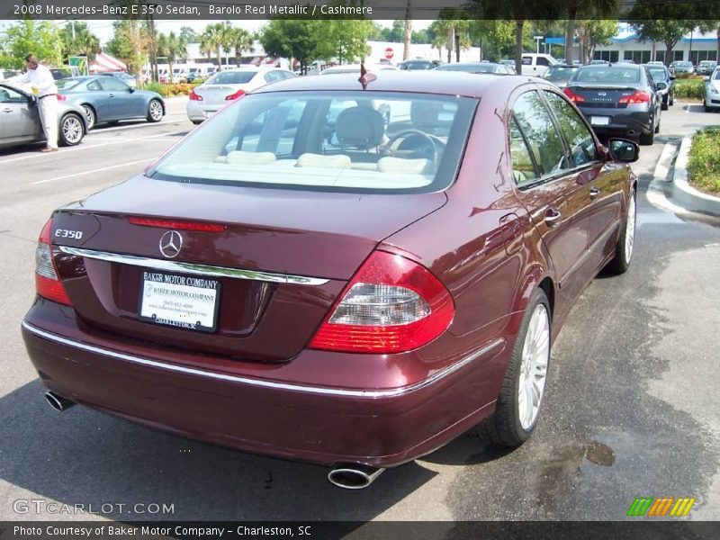 Barolo Red Metallic / Cashmere 2008 Mercedes-Benz E 350 Sedan