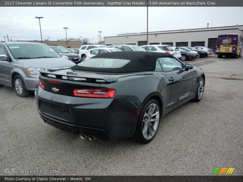 Nightfall Gray Metallic / 50th Anniversary Jet Black/Dark Gray 2017 Chevrolet Camaro SS Convertible 50th Anniversary