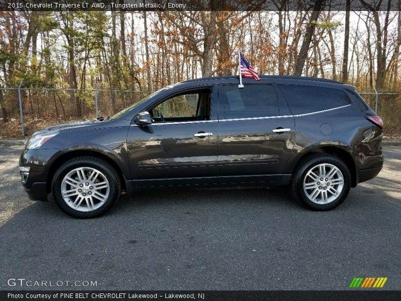 Tungsten Metallic / Ebony 2015 Chevrolet Traverse LT AWD