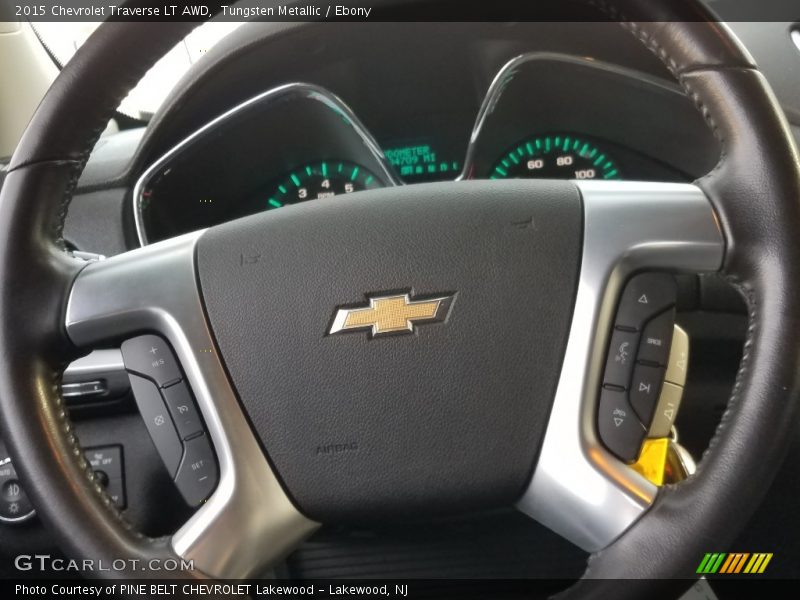 Tungsten Metallic / Ebony 2015 Chevrolet Traverse LT AWD