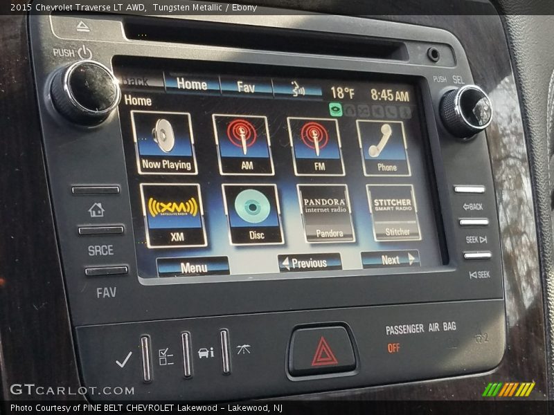 Tungsten Metallic / Ebony 2015 Chevrolet Traverse LT AWD