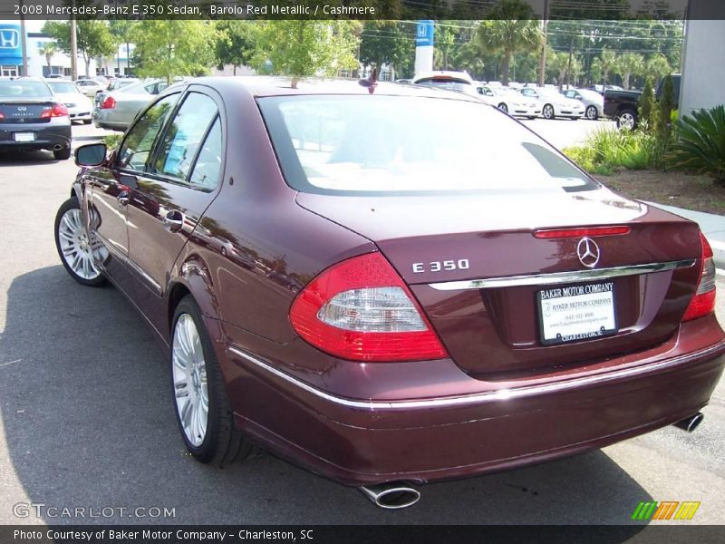 Barolo Red Metallic / Cashmere 2008 Mercedes-Benz E 350 Sedan