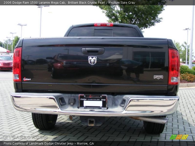 Brilliant Black Crystal Pearl / Medium Slate Gray 2006 Dodge Ram 1500 Laramie Mega Cab