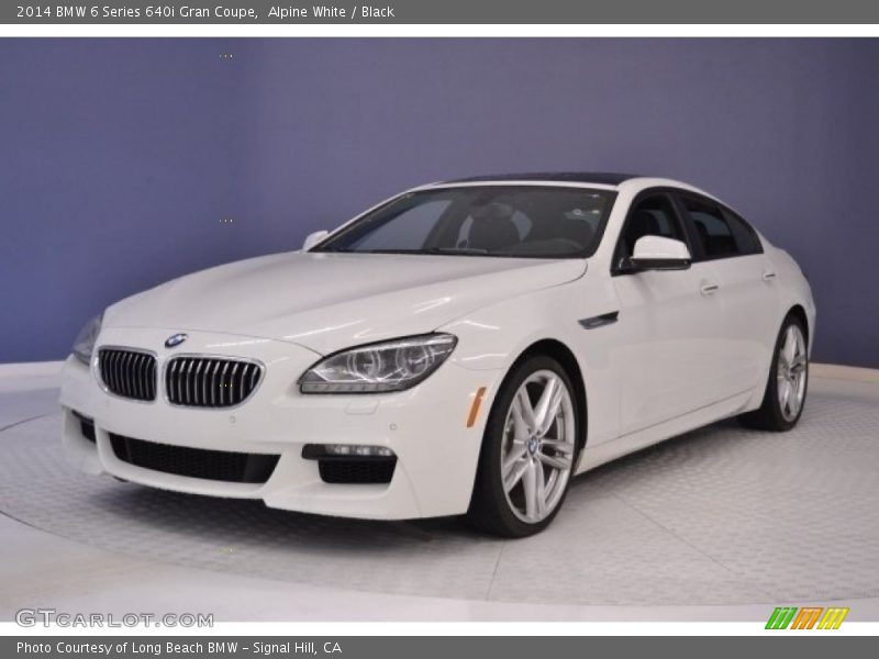 Alpine White / Black 2014 BMW 6 Series 640i Gran Coupe