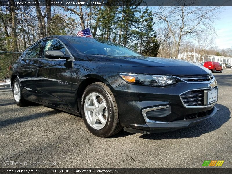 Mosaic Black Metallic / Jet Black 2016 Chevrolet Malibu LS