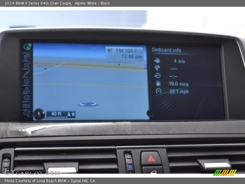 Alpine White / Black 2014 BMW 6 Series 640i Gran Coupe