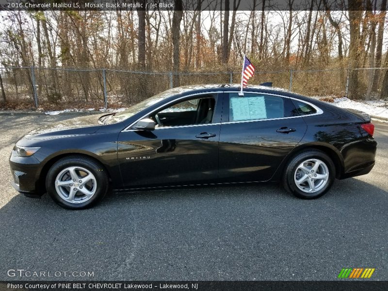 Mosaic Black Metallic / Jet Black 2016 Chevrolet Malibu LS