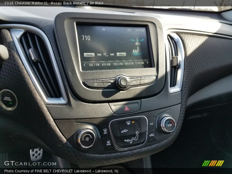 Mosaic Black Metallic / Jet Black 2016 Chevrolet Malibu LS