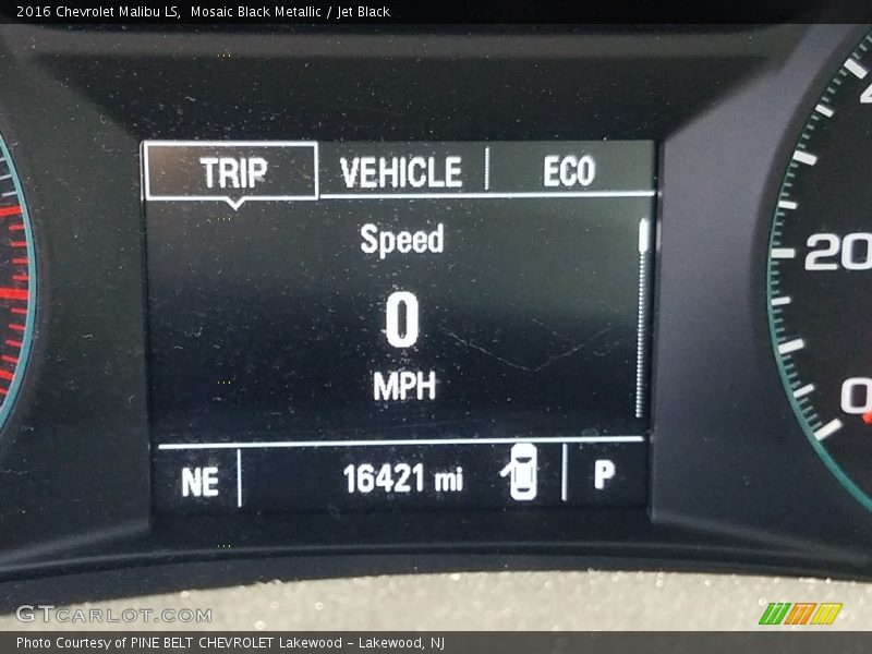 Mosaic Black Metallic / Jet Black 2016 Chevrolet Malibu LS