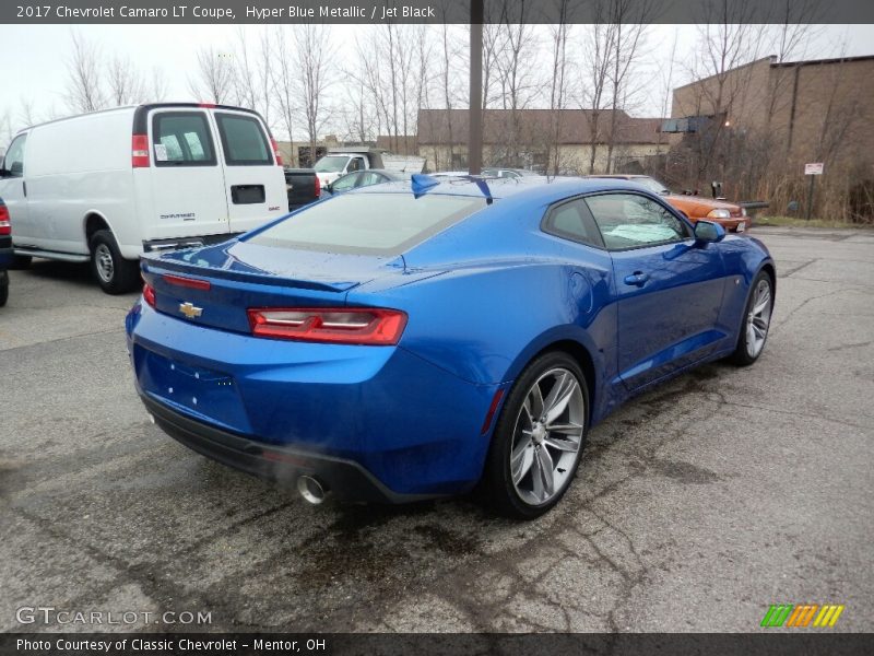 Hyper Blue Metallic / Jet Black 2017 Chevrolet Camaro LT Coupe