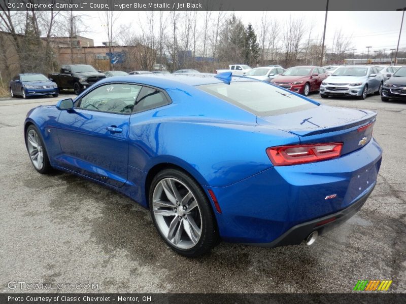 Hyper Blue Metallic / Jet Black 2017 Chevrolet Camaro LT Coupe