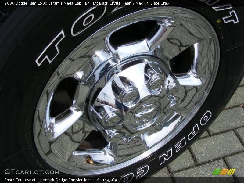 Brilliant Black Crystal Pearl / Medium Slate Gray 2006 Dodge Ram 1500 Laramie Mega Cab