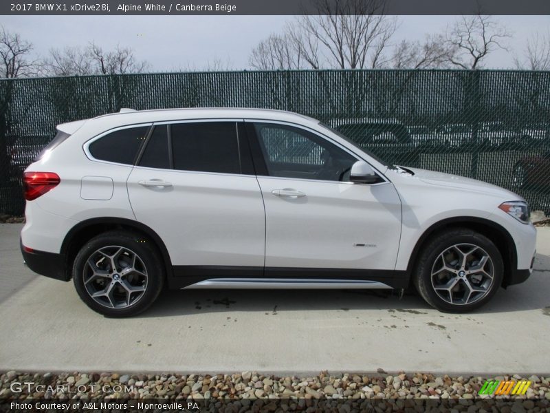 Alpine White / Canberra Beige 2017 BMW X1 xDrive28i