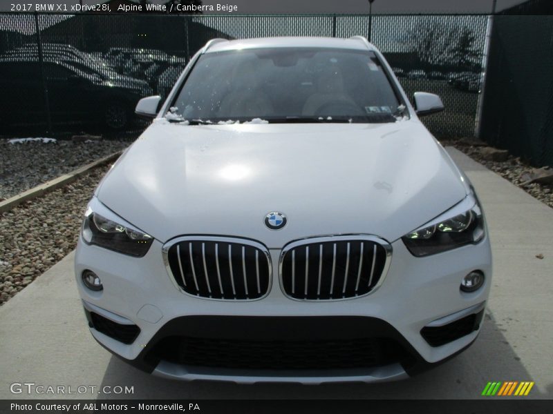 Alpine White / Canberra Beige 2017 BMW X1 xDrive28i