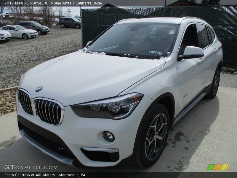 Alpine White / Canberra Beige 2017 BMW X1 xDrive28i