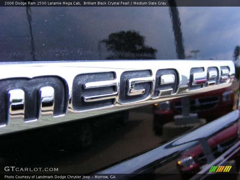 Brilliant Black Crystal Pearl / Medium Slate Gray 2006 Dodge Ram 1500 Laramie Mega Cab